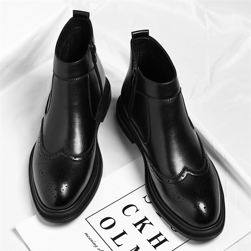 Men'S Formal Wear In Winter - Autumn Winter Thick Soled Men Business