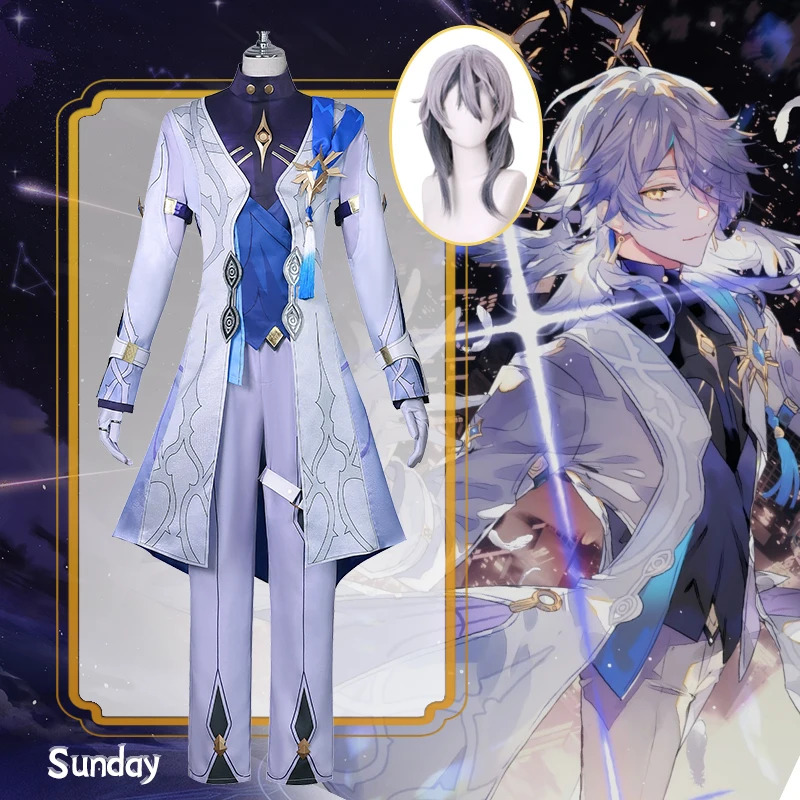Men Formal Wear Vest - Sunday Cosplay Costume Honkai Star Rail