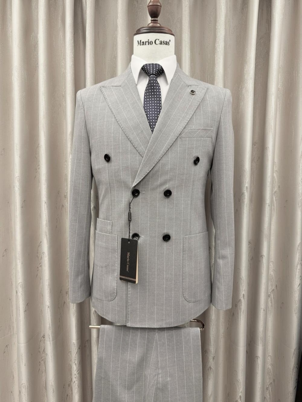 2026 New Striped Suit Set 2 Pi - Elegant Formal Men'S Wear のレビューと価格