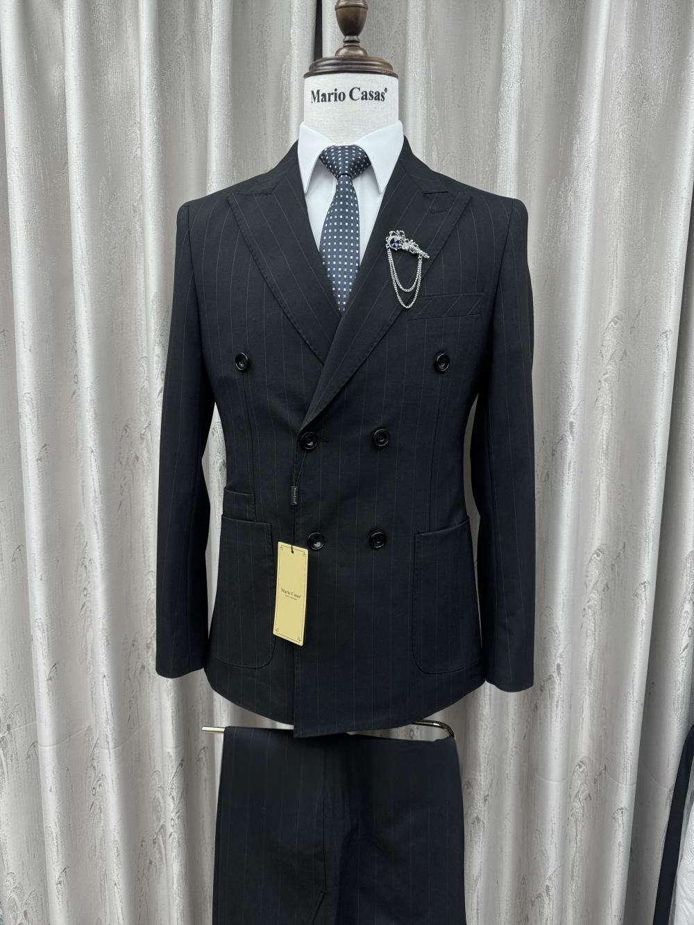 2026 New Striped Suit Set 2 Pi - Elegant Formal Men'S Wear のレビューと価格