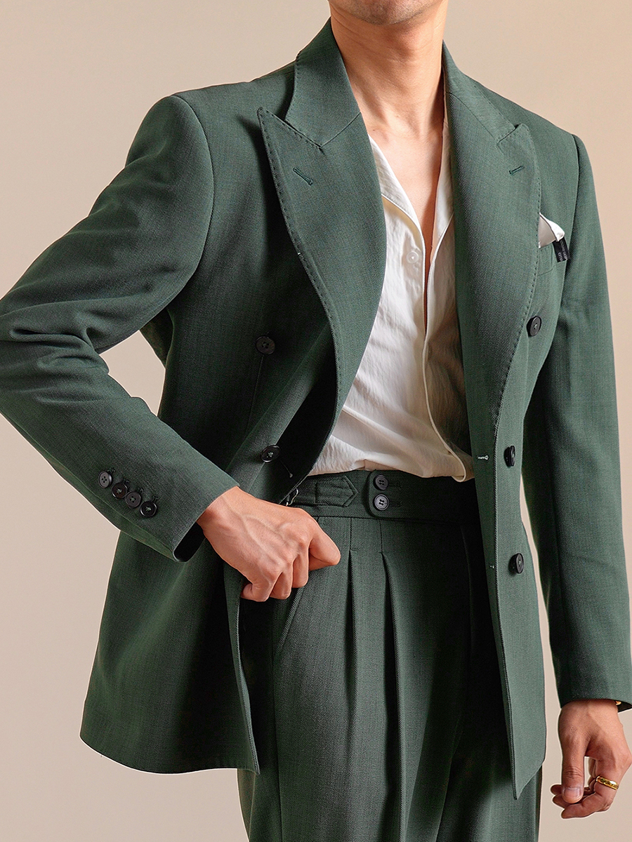 10% Wool 12% Modal Mens Suits  - Formal Wear For Men In Wedding のレビューと価格