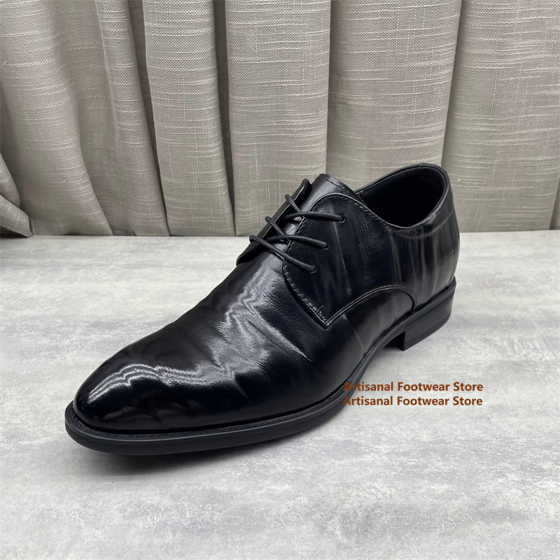 Men's Black Leather Oxford Sho - Men'S Formal Office Wear Shoes のレビューと価格