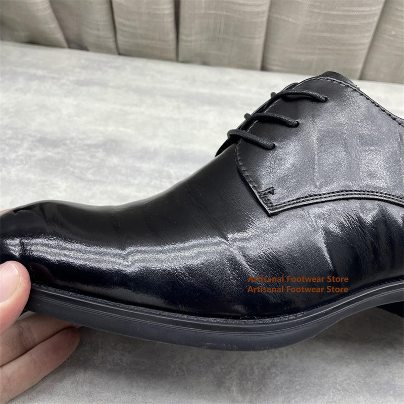 Men's Black Leather Oxford Sho - Men'S Formal Office Wear Shoes のレビューと価格