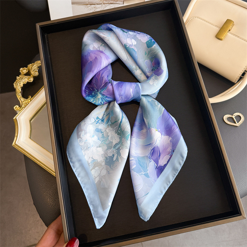 2026 New Floral Print Silk Squ - Silk Tie Woven のレビューと価格