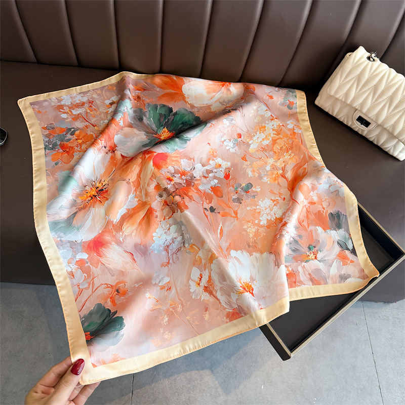 2026 New Floral Print Silk Squ - Silk Tie Woven のレビューと価格