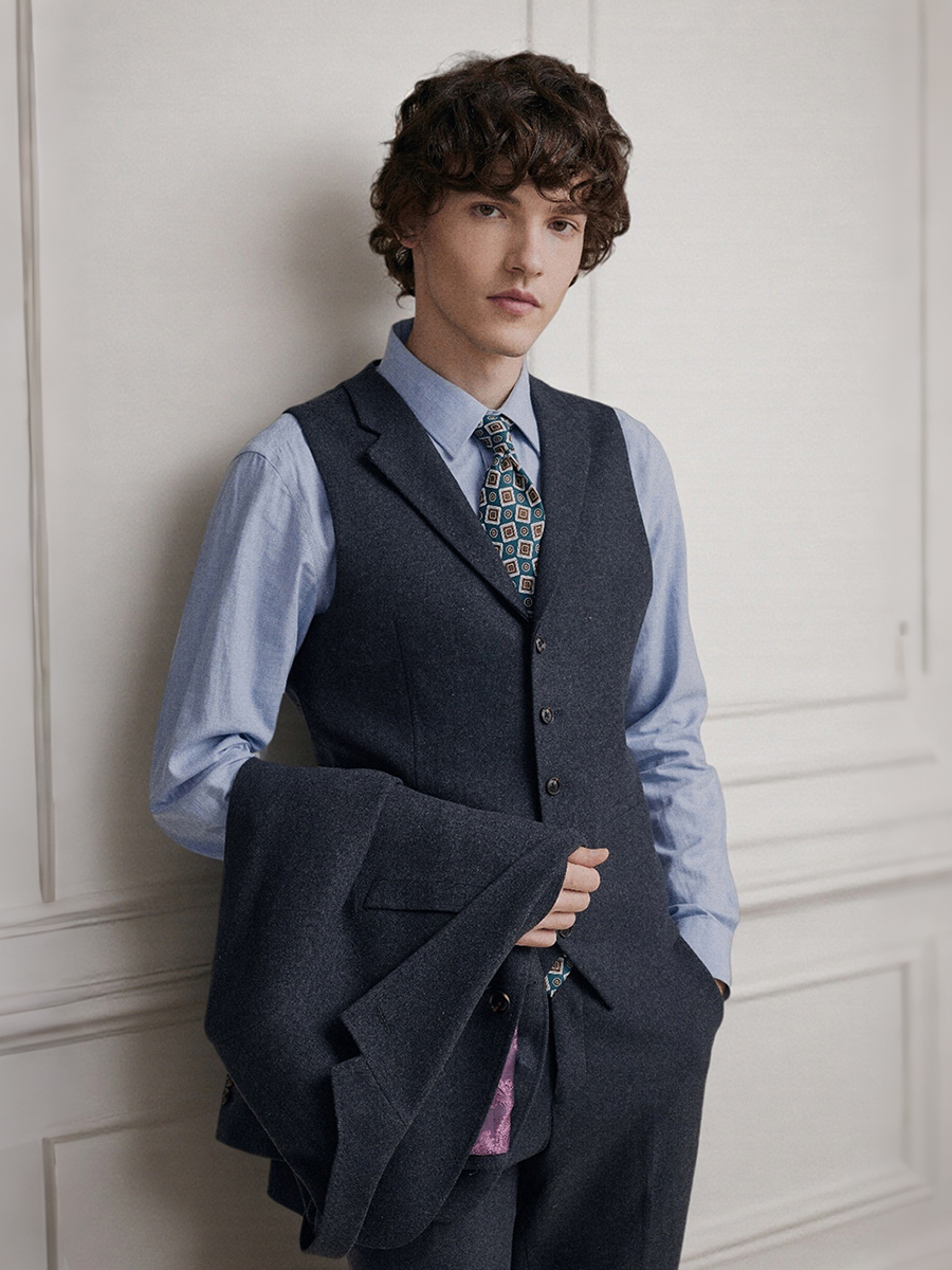 Premium Grey 55% Wool Men's Su - Men'S Formal Wear In Winter のレビューと価格