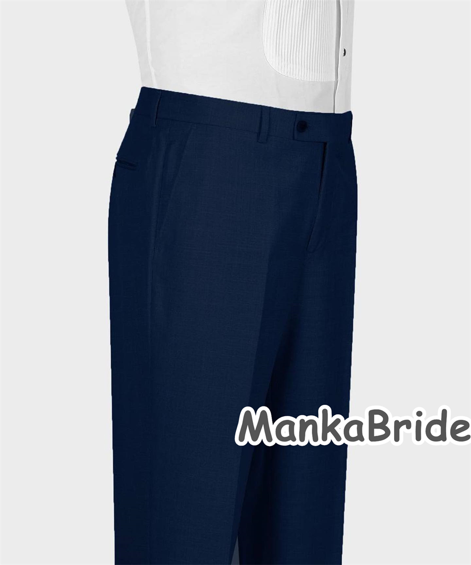 Elegant Navy Blue Classic Wedd - Elegant Formal Men'S Wear のレビューと価格