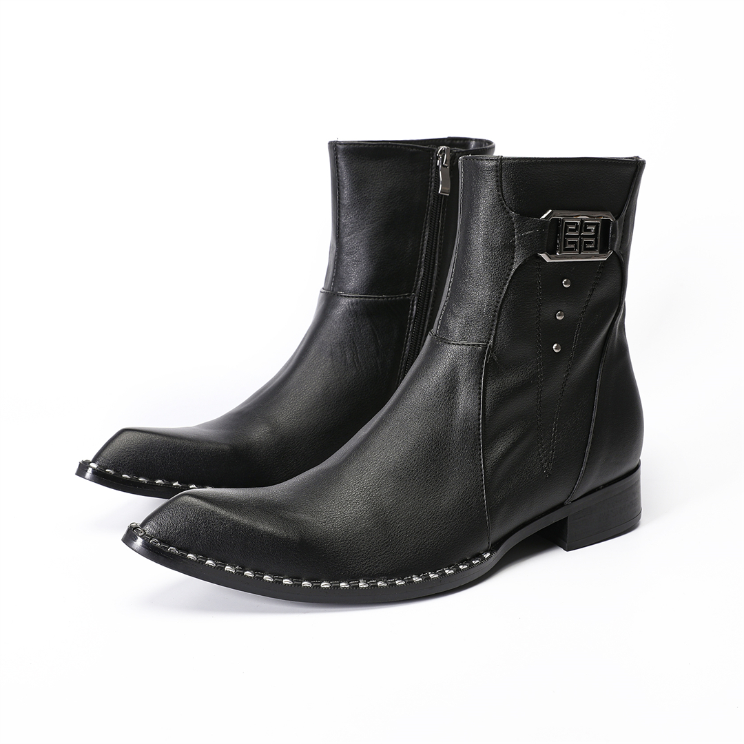 fashion black pointed toe men  - Men'S Formal Style のレビューと価格
