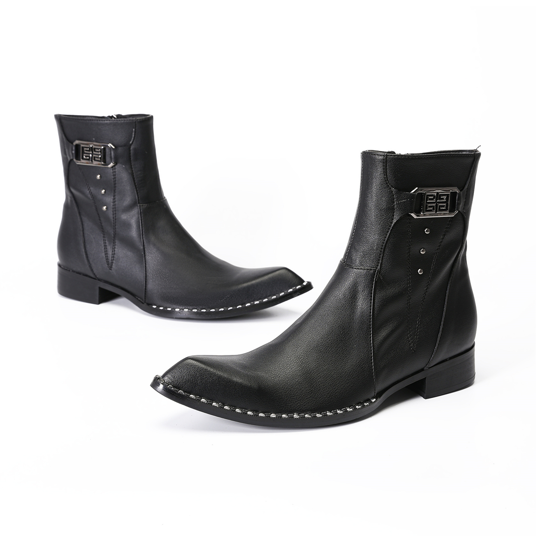 fashion black pointed toe men  - Men'S Formal Style のレビューと価格