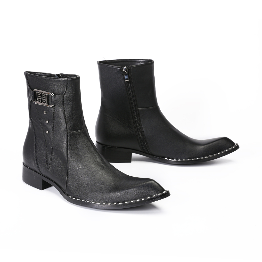 fashion black pointed toe men  - Men'S Formal Style のレビューと価格
