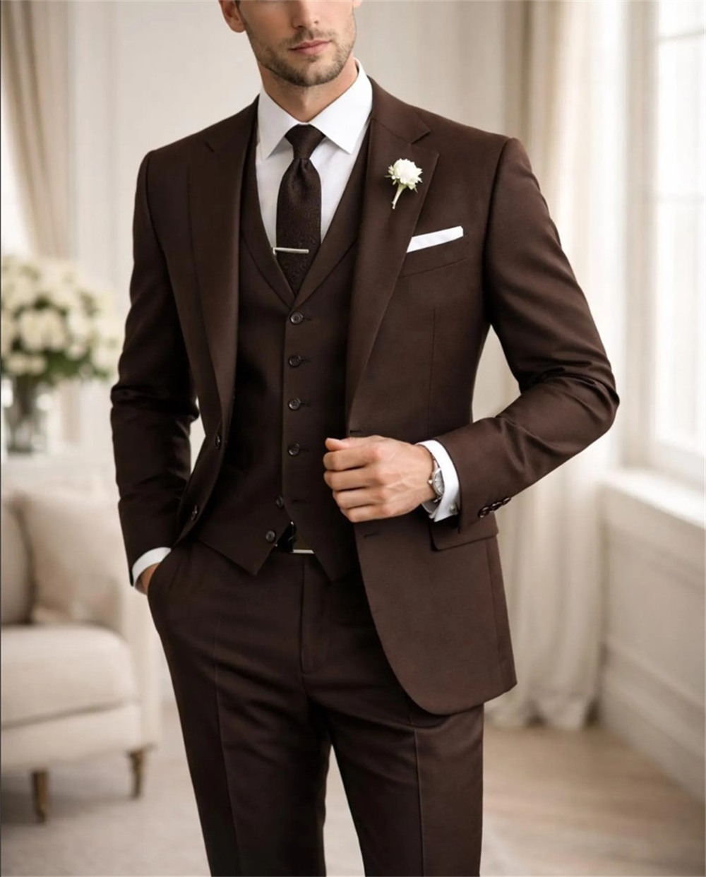Tailor Made Coffee  Men’s Suit - Elegant Formal Men'S Wear のレビューと価格