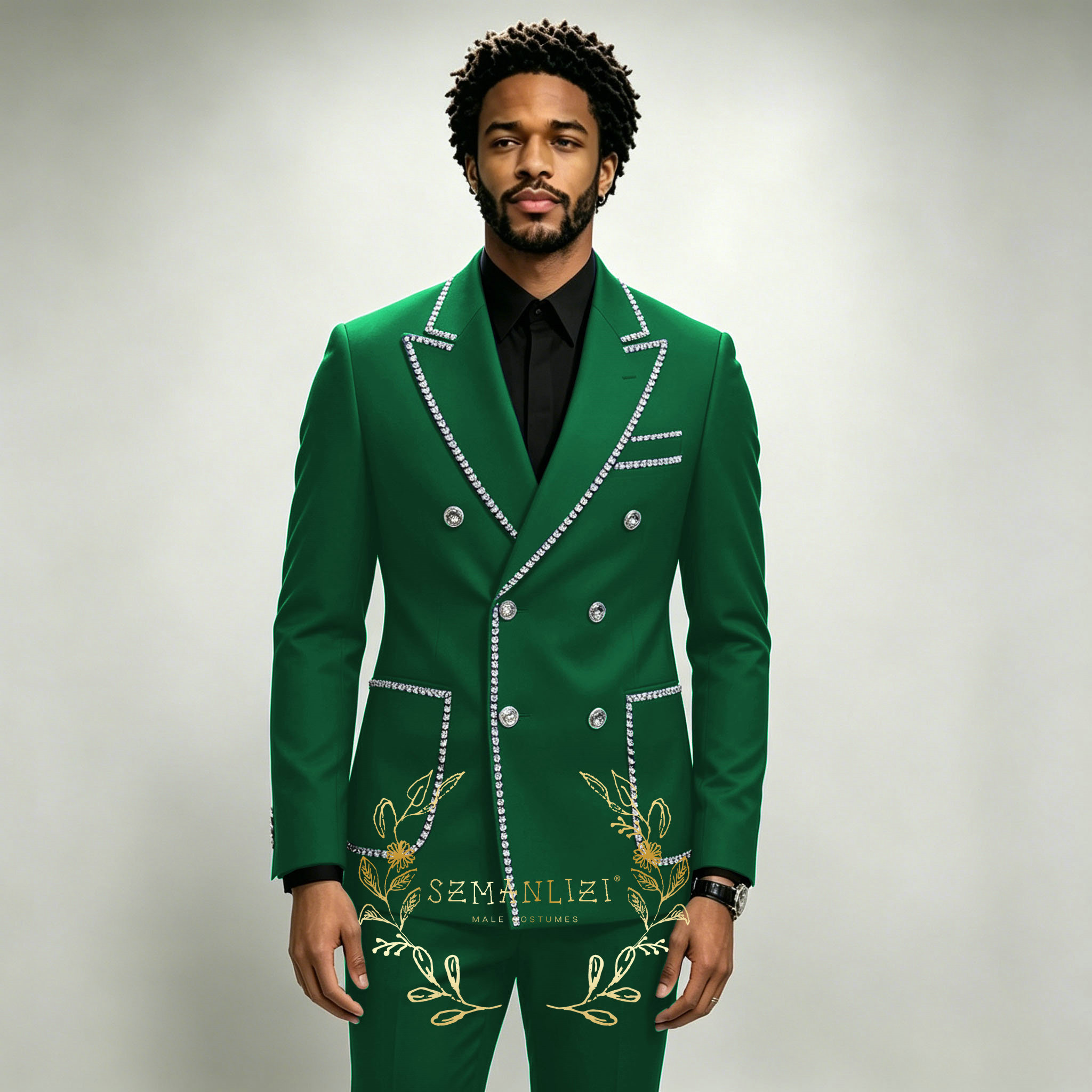 Luxury Men's Suits 2 Pieces Ro - Formal Wear For Men In Wedding のレビューと価格