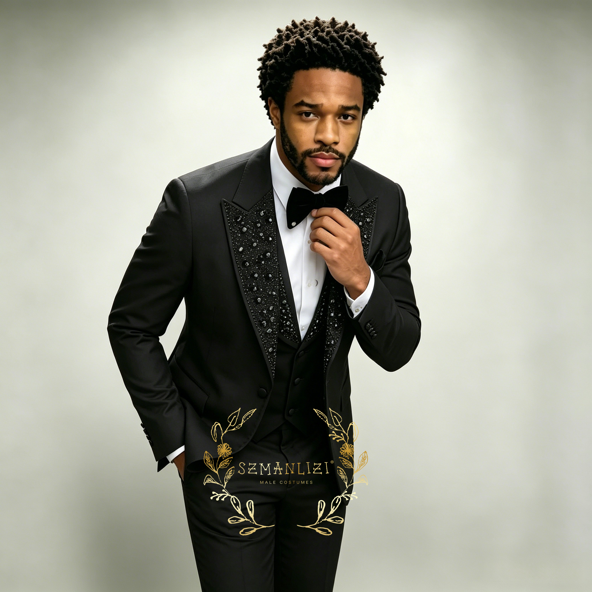 Black Men Suits Luxury Stone C - Formal Wear For Men In Wedding のレビューと価格