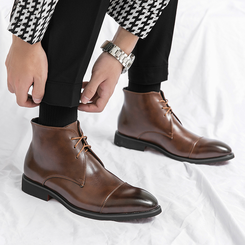 English Style Men's Genuine Le - Men'S Formal Style のレビューと価格