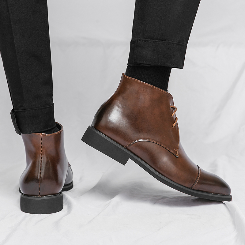 English Style Men's Genuine Le - Men'S Formal Style のレビューと価格