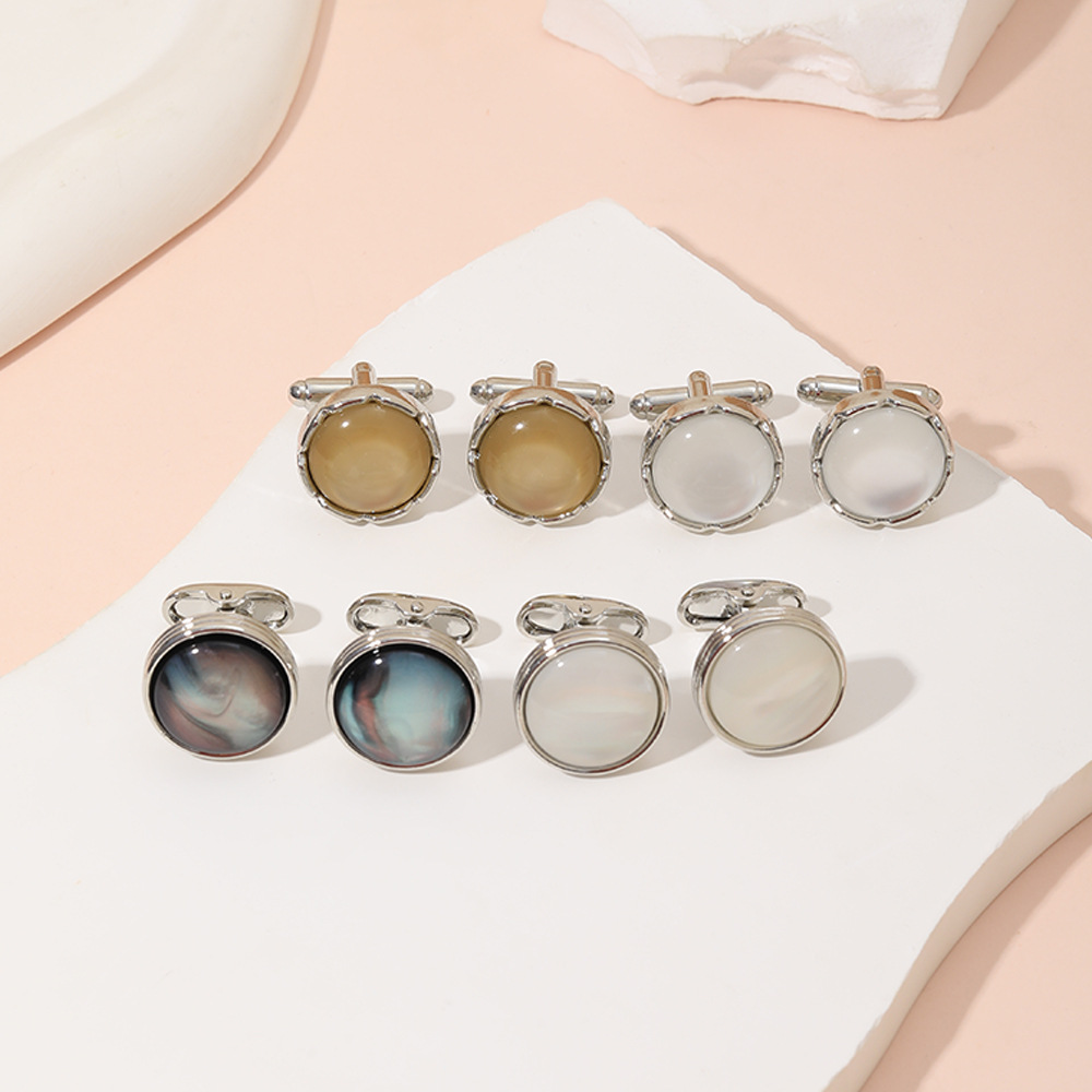 Round Crystal Cufflinks for Me - Men'S Formal Style のレビューと価格