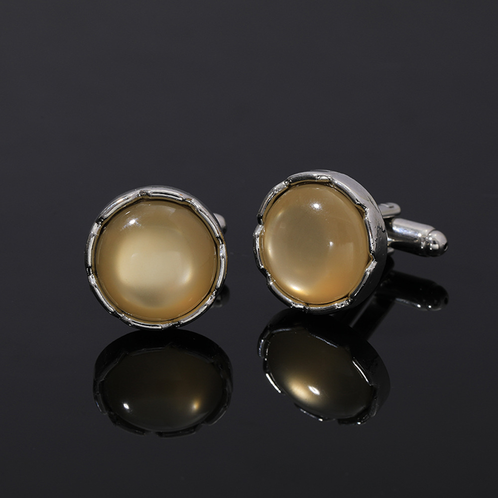 Round Crystal Cufflinks for Me - Men'S Formal Style のレビューと価格