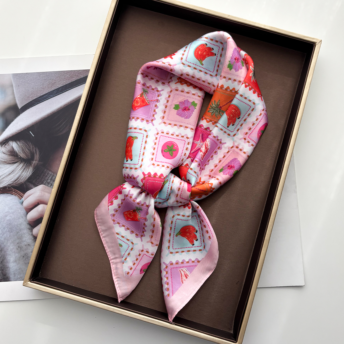 2026 Women Square Scarf Silk I - Silk Tie Woven のレビューと価格