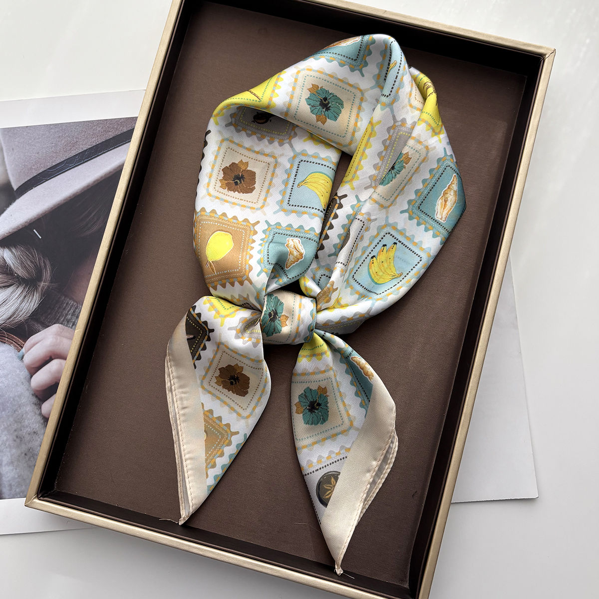 2026 Women Square Scarf Silk I - Silk Tie Woven のレビューと価格