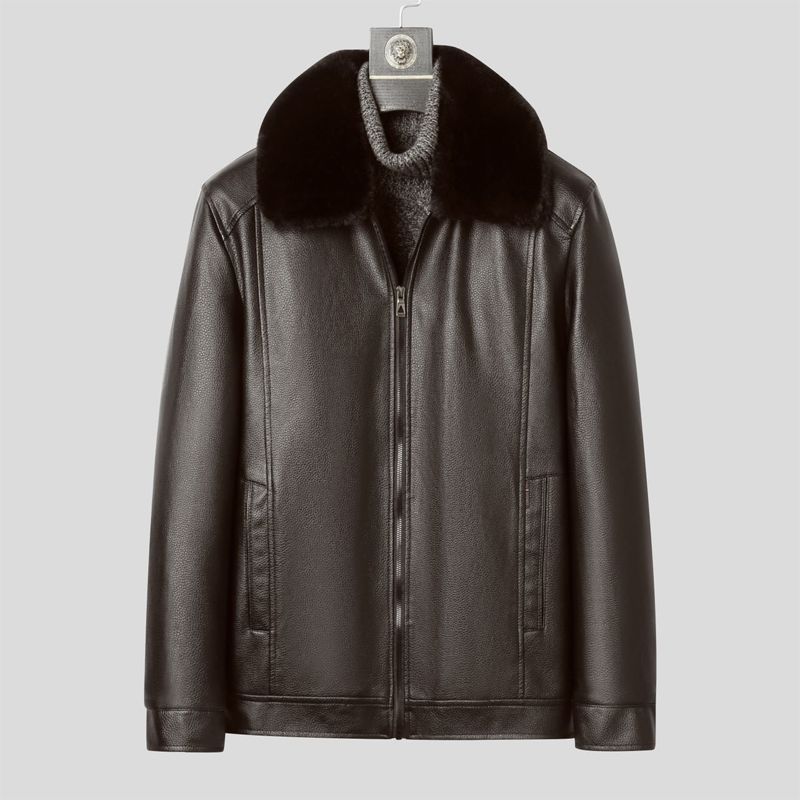 Winter Leather Coat for Men Wa - Men'S Formal Wear In Winter のレビューと価格