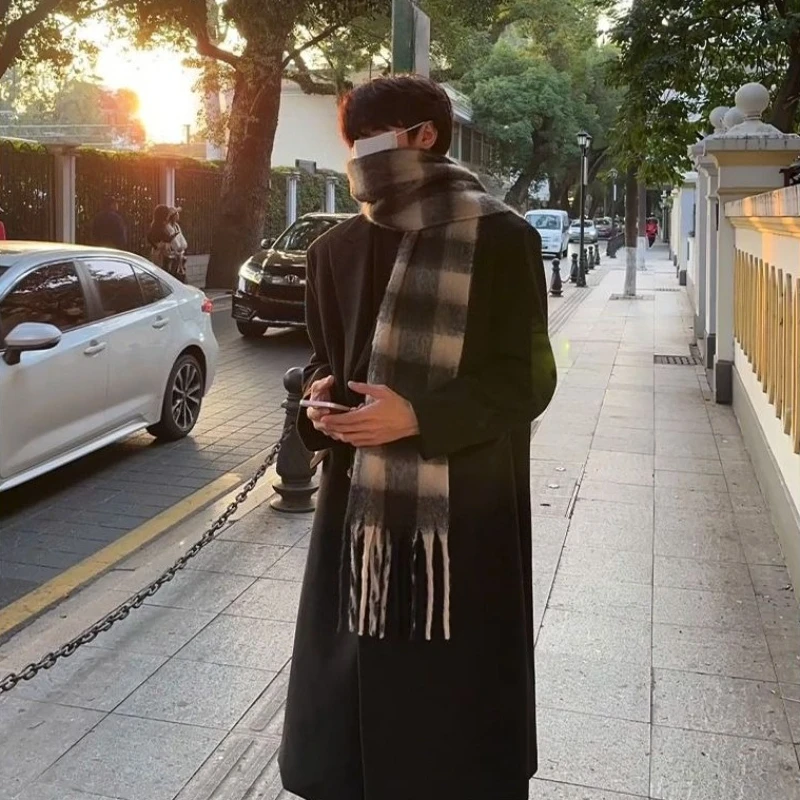 Korean Inspired Men's Wool Ove - Men'S Formal Wear In Winter のレビューと価格