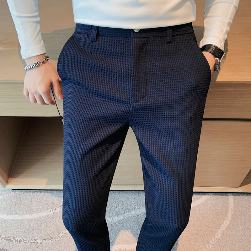 2024 Autumn New Waffle Stretch - Men'S Formal Style のレビューと価格