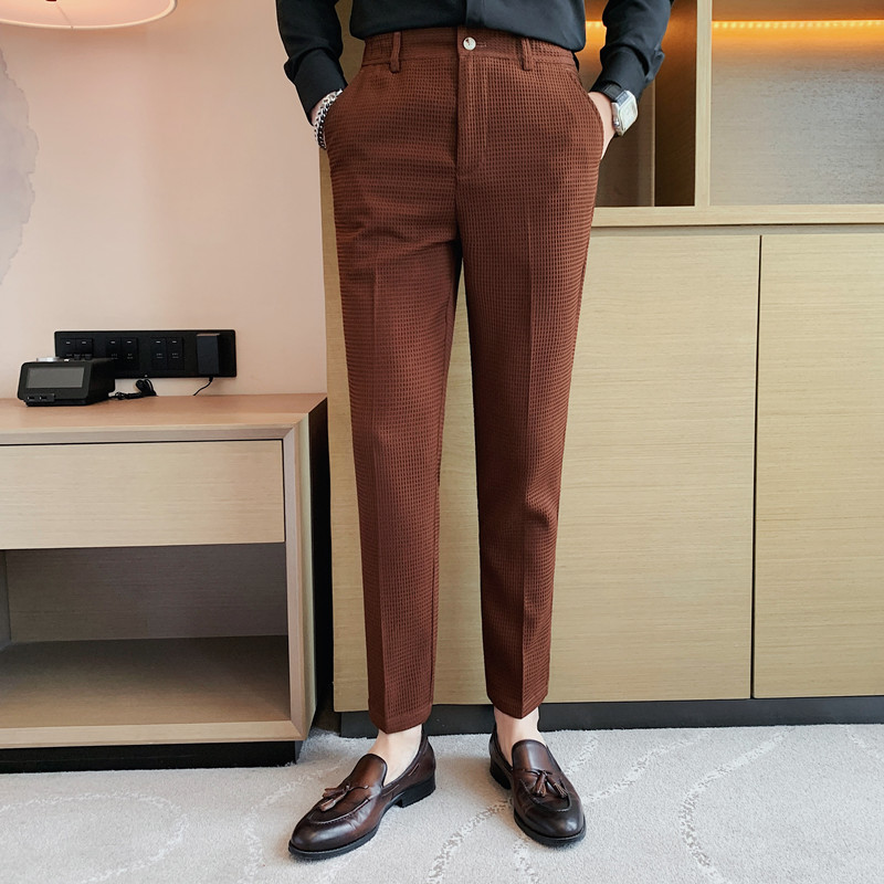 2024 Autumn New Waffle Stretch - Men'S Formal Style のレビューと価格