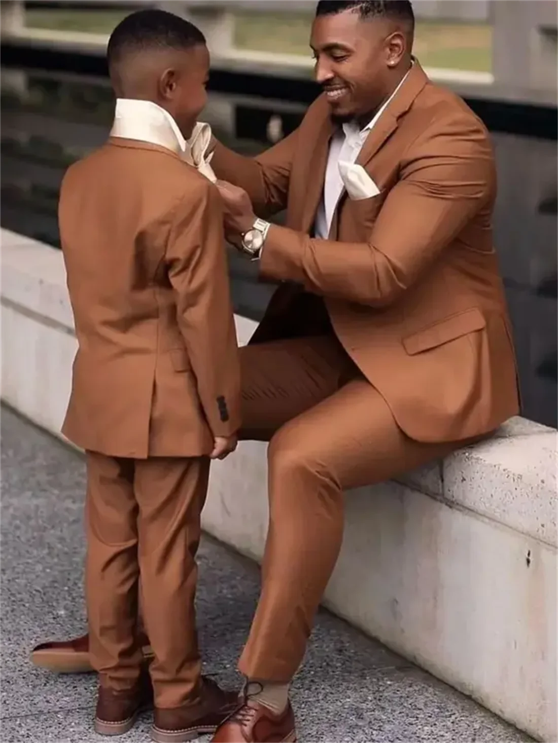 2 Pieces Dark Brown Men Suits  - Formal Wear For Men In Wedding のレビューと価格