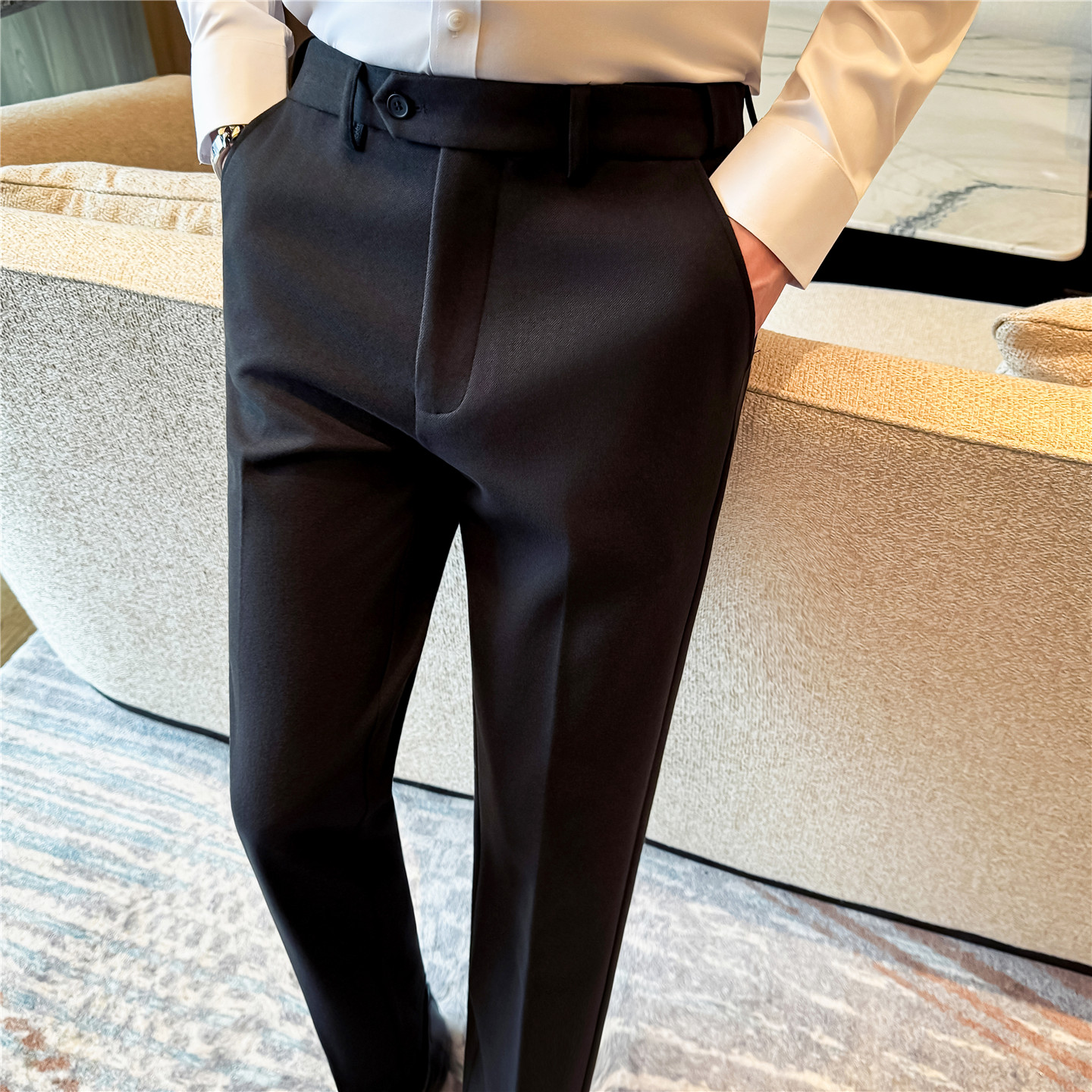 Men's Wool Blend Straight Dres - Men'S Formal Wear In Winter のレビューと価格