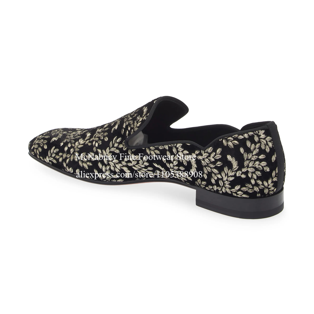 Black Silk Velvet Slip On Loaf - Formal Wear For Men In Wedding のレビューと価格
