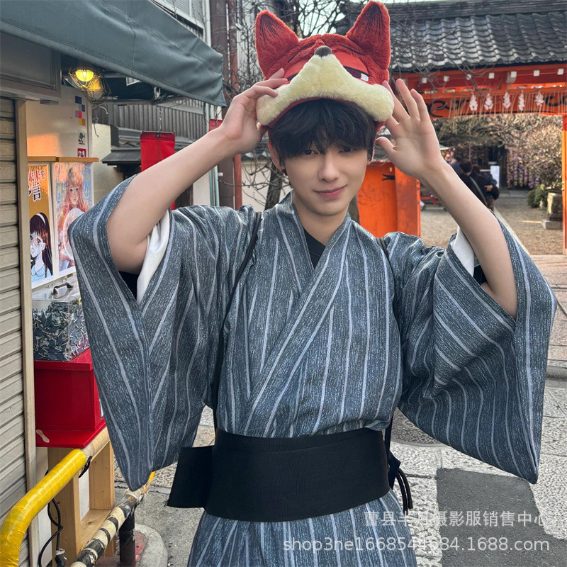 Men's Formal Kimono Robe Tradi - Traditional Japanese Men'S Formal Wear のレビューと価格