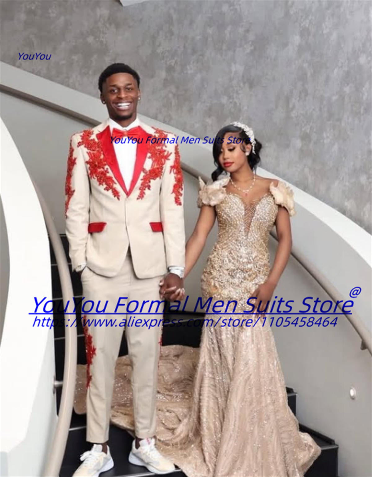 Luxurious Beige Groom Wedding  - Men Formal Wear Wedding のレビューと価格