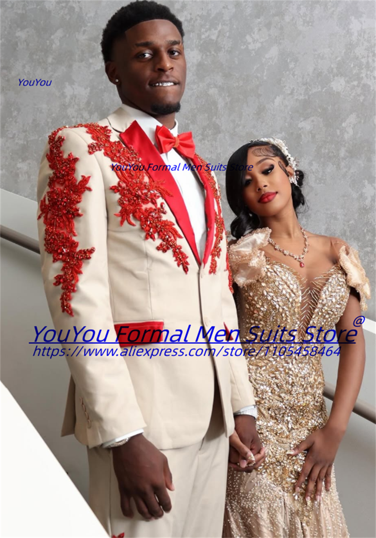 Luxurious Beige Groom Wedding  - Men Formal Wear Wedding のレビューと価格