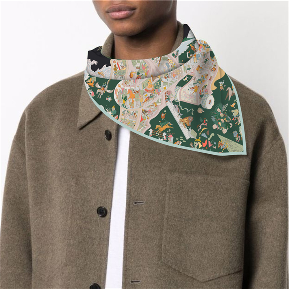 Twill Silk Scarf Woman Fashion - Silk Tie Woven のレビューと価格