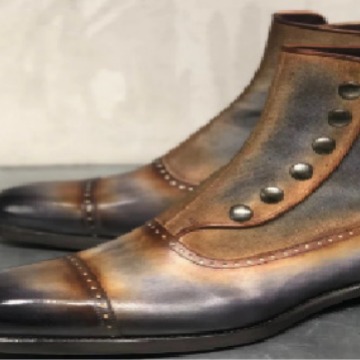 Men's Leather Suede Chelsea Bo - Men'S Formal Style のレビューと価格
