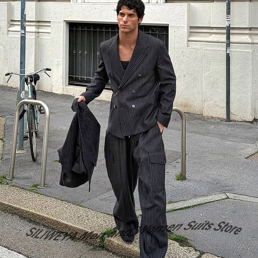 Elegant Man Suit Pinstripe Dou - Elegant Formal Men'S Wear のレビューと価格