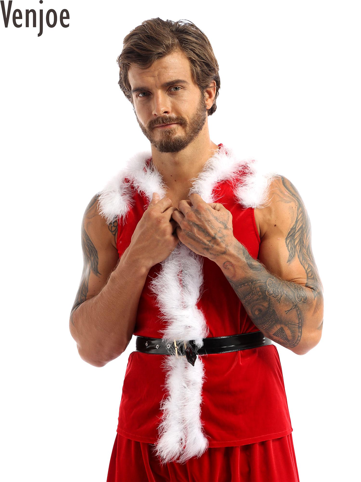 Men Christmas Dress Up Santa C - Men Formal Wear Vest のレビューと価格
