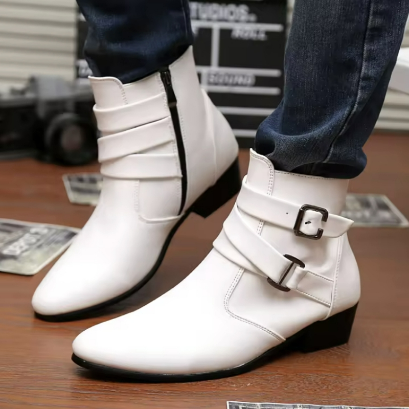 Luxury Men Boots Leather Chels - Men'S Formal Style のレビューと価格