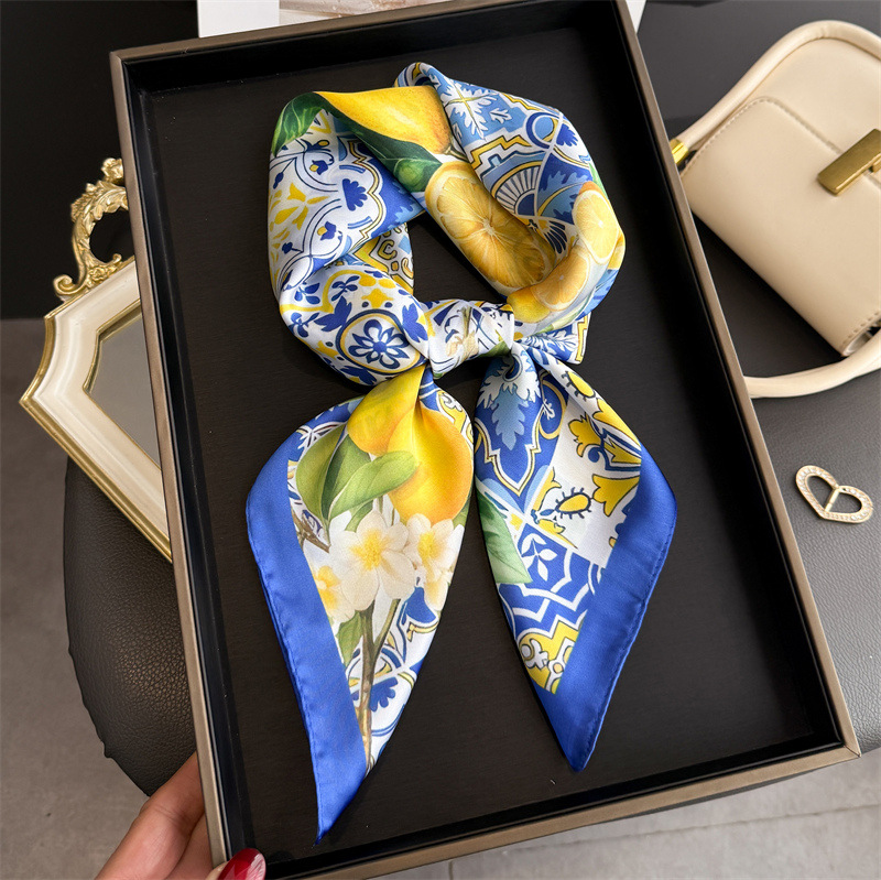 2026 New Fruit Print Silk Squa - Silk Tie Woven のレビューと価格