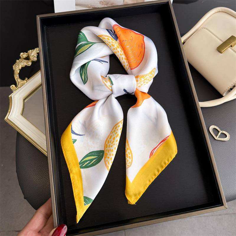 2026 New Fruit Print Silk Squa - Silk Tie Woven のレビューと価格