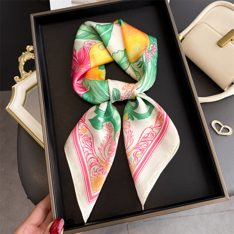 2026 New Fruit Print Silk Squa - Silk Tie Woven のレビューと価格