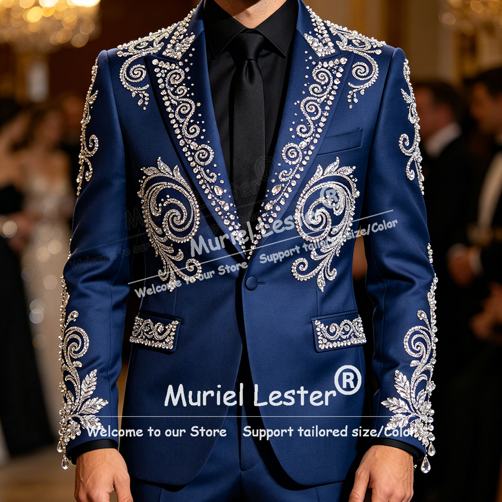 Glitter Jewelry Beading Suit M - Formal Wear For Men In Wedding のレビューと価格