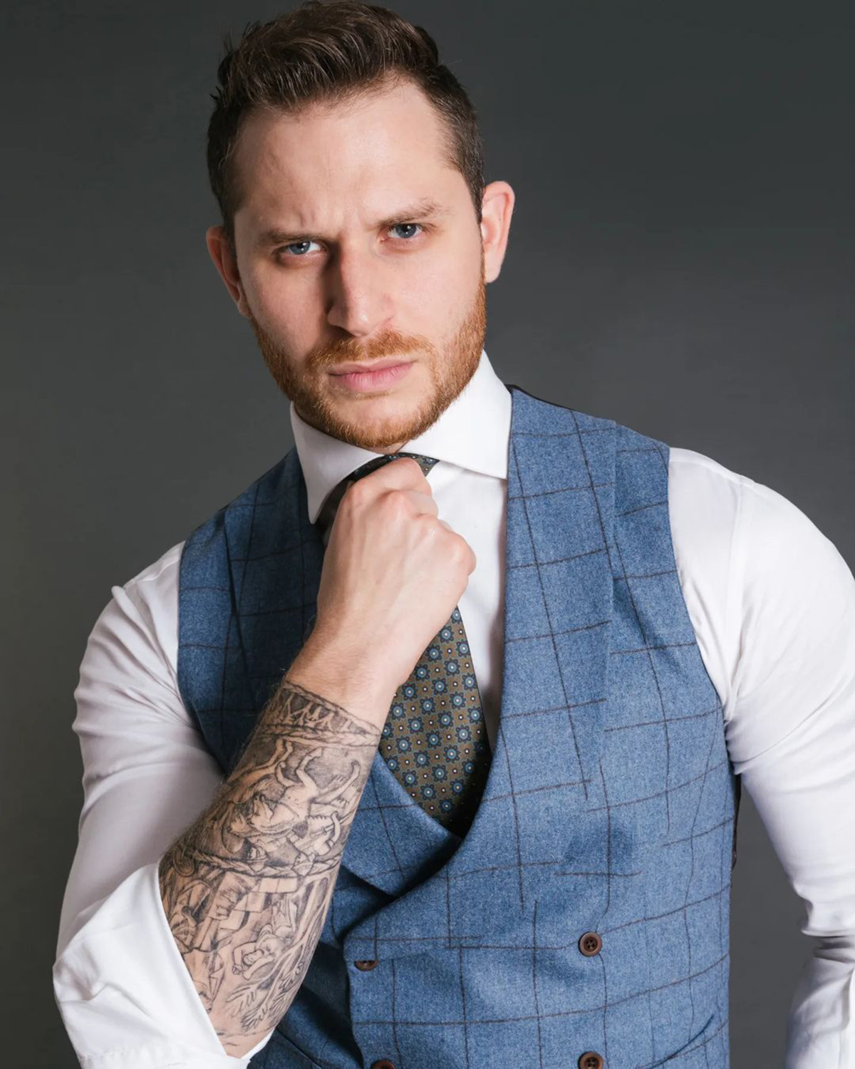 Blue Vintage Men Suit Tailor-M - Men Formal Wear Vest のレビューと価格