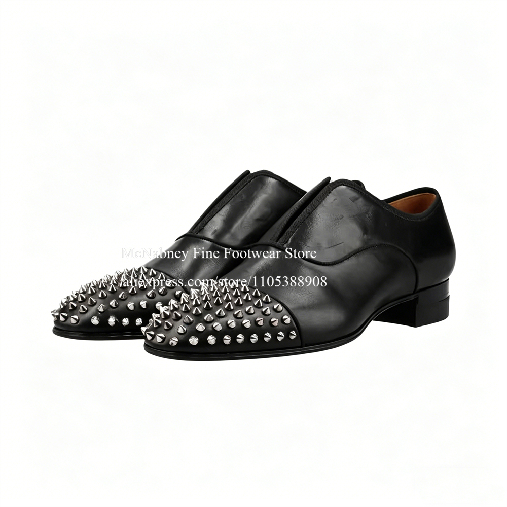 Spike Studs Leather Dress Shoe - Formal Wear For Men In Wedding のレビューと価格