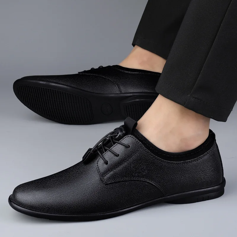 XIHAHA Men's Leather Shoes Bre - Men'S Formal Office Wear Shoes のレビューと価格