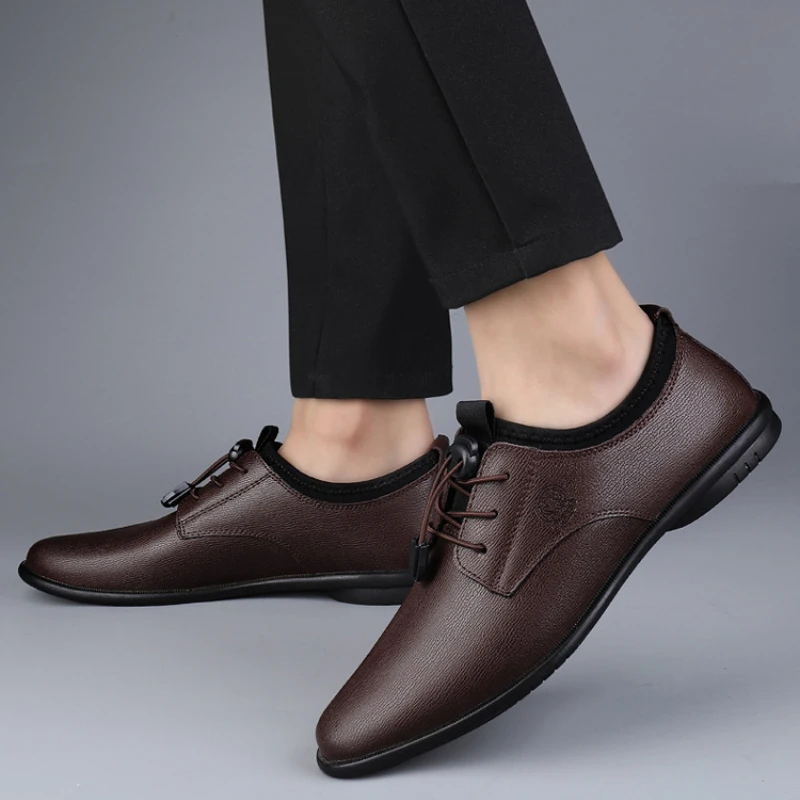XIHAHA Men's Leather Shoes Bre - Men'S Formal Office Wear Shoes のレビューと価格