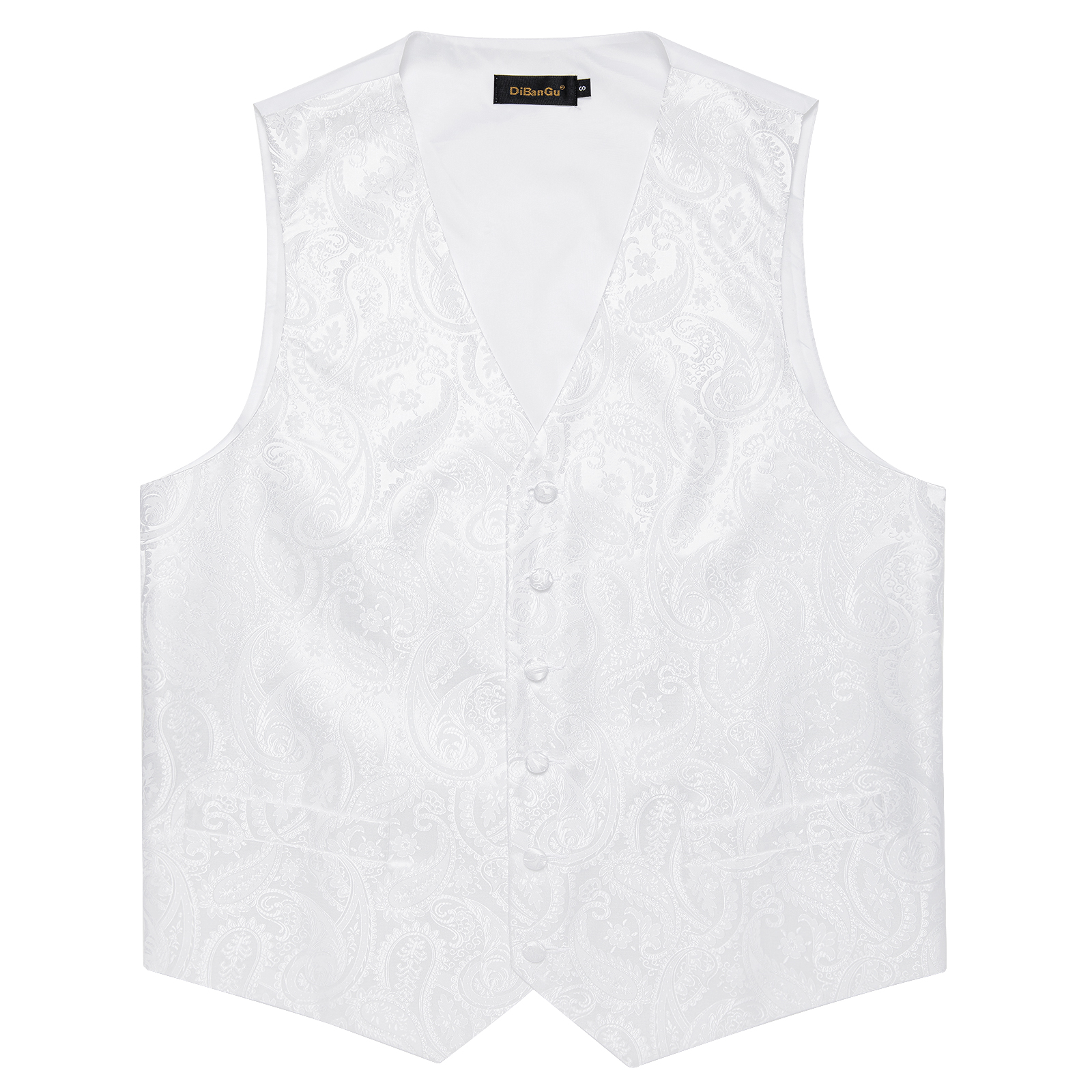 Pure White Wedding Vest for Ma - Men Formal Wear Vest のレビューと価格
