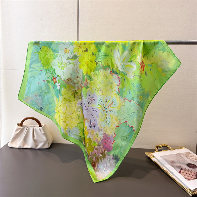 70*70cm Square Silk Scarf for  - Silk Tie Woven のレビューと価格
