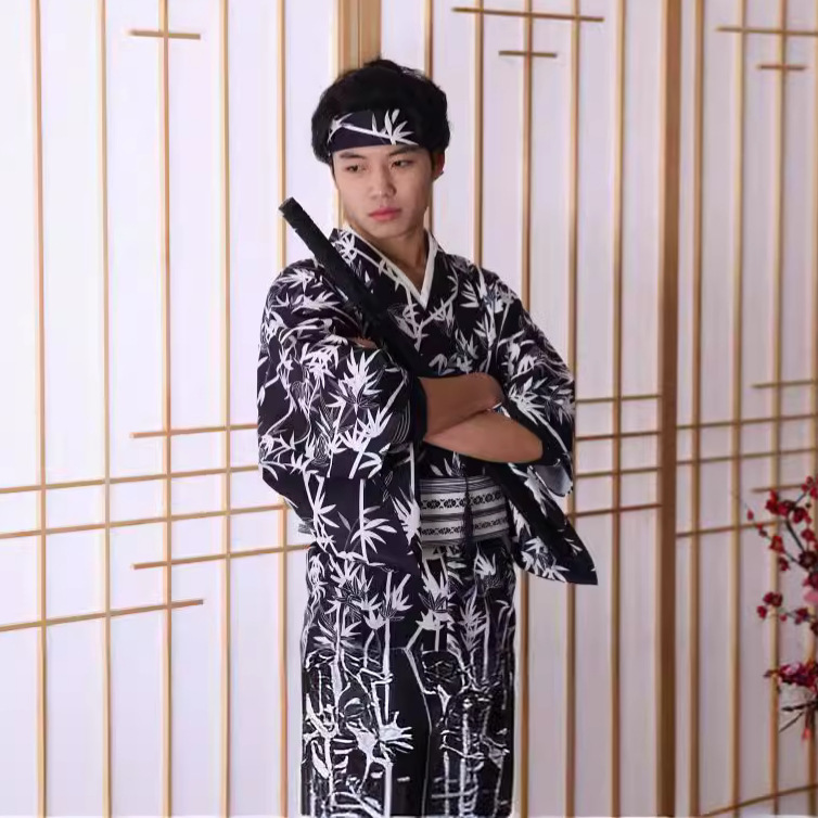 Men's Japanese Bamboo-Pattern  - Traditional Japanese Men'S Formal Wear のレビューと価格