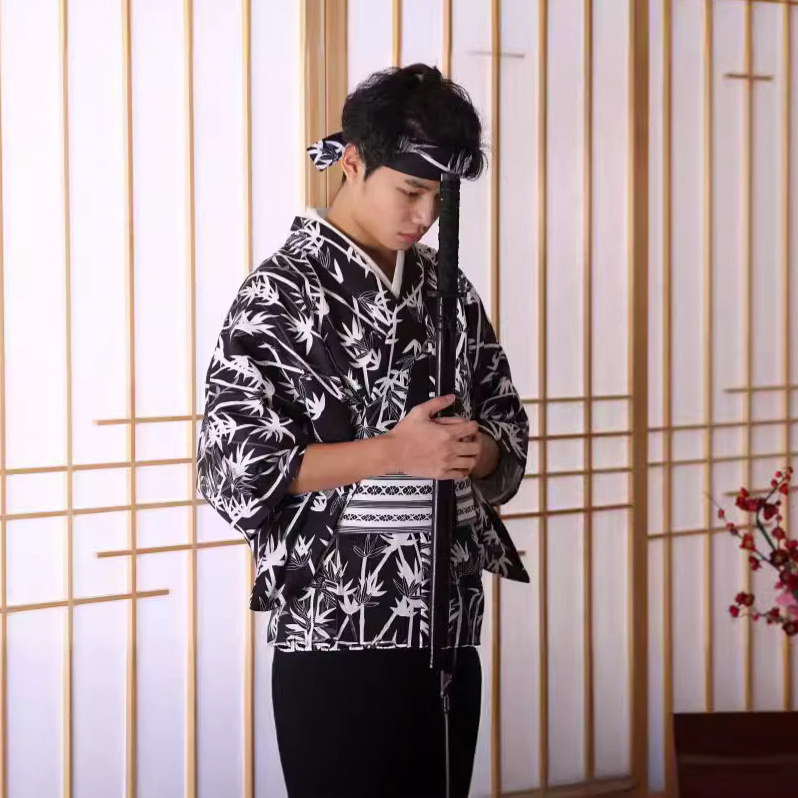 Men's Japanese Bamboo-Pattern  - Traditional Japanese Men'S Formal Wear のレビューと価格